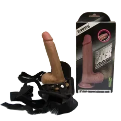 Lovetoy Soft Realistic Strap-On Dildo Masturbation