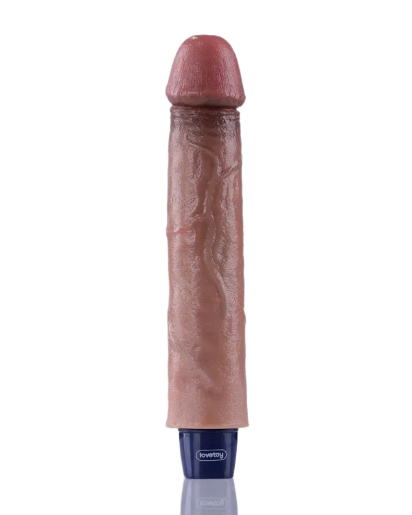 Lovetoy Softee Real 9inch Ribbed 10-Mode Vibrator
