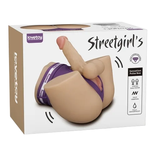 Lovetoy Streetgirls Vibrating Dual Hole Butt Plug - Waterproof