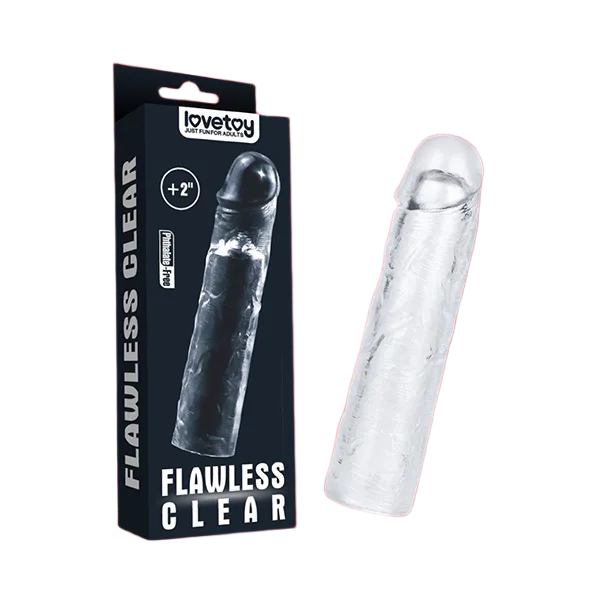 Lovetoy Transparent Extension Condom Adds 5cm Long Delay Pleasure