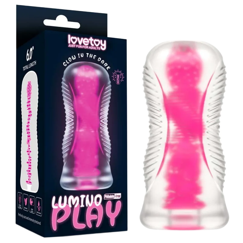 Lovetoy Transparent Glow Spiral Male Masturbator USA Style