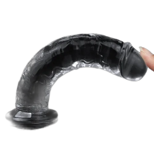 Lovetoy Transparent Silicone Dildo 18cm Water Resistant Non Vibrating