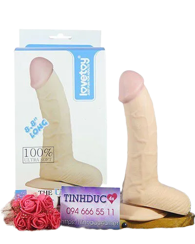 Lovetoy Ultra Soft 8.8 Inch Silicone Wall Mounted Real Dildo