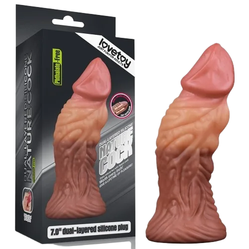 Lovetoy USA 7in Suction Giant Dildo Silicone Dual Layer