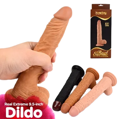 Lovetoy USA 9.5in Giant Silicone Dildo - Powerful Masturbation Aid