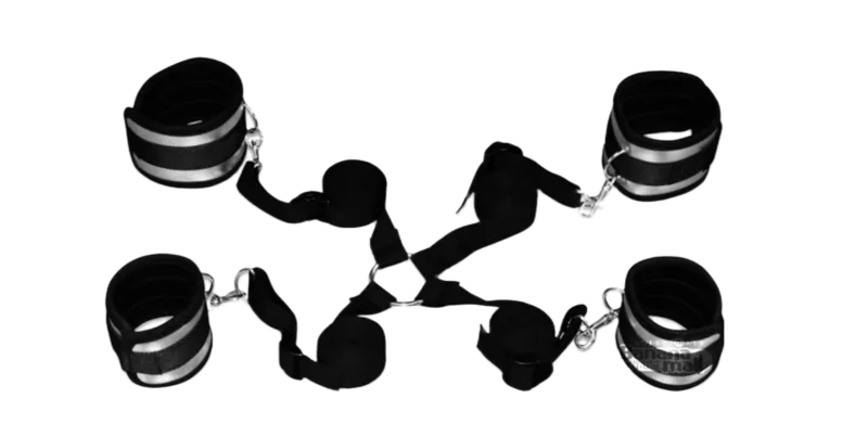 Lovetoy USA Handcuffs Set Soft Leather Bondage Play