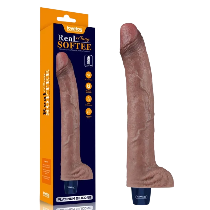Lovetoy USA Rechargeable 11" Realistic Silicone Dildo