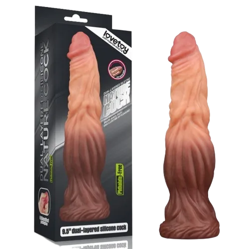 Lovetoy USA Suction Wall Ultra-Soft Double Layer Realistic Dildo 24.5cm