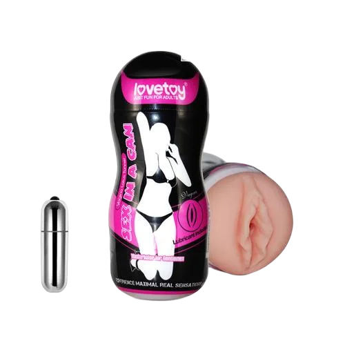 Lovetoy Vibrating Masturbation Cup Male Sex Toy ABS TPE Safe Material