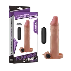 LoveToy X-Tender 6 Ring Soft Vibrating Condom