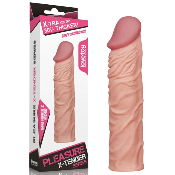 LoveToy X-tender Penis Sleeve 30mm Extra Length