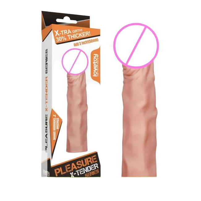 Lovetoy XTender 5cm Penis Extender Condom Soft Silicone