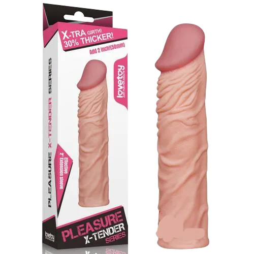 Lovetoy XTender BD16C 5cm Ribbed Penis Extender Delay Premature