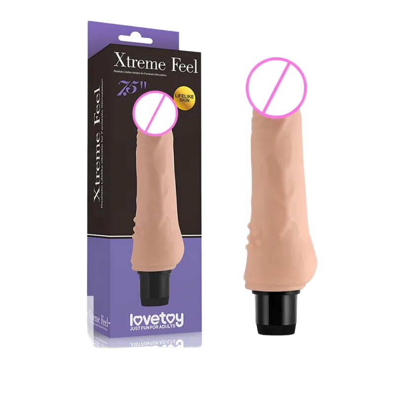 Lovetoy Xtreme Feel 7.5" Soft Silicone Vibrating Dildo