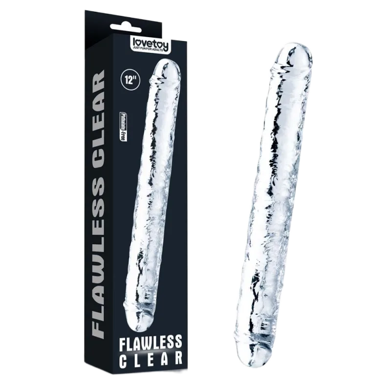 Lovetoys USA Clear Double-Ended Transparent Dildo