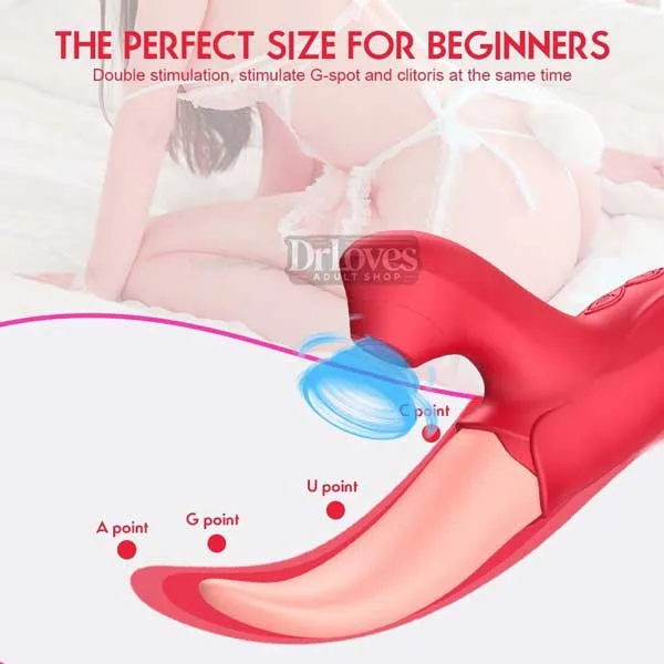 OEM Rubbing Tongue Double Vibrate Oral Massager — photo 2