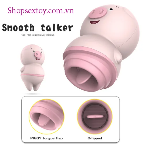 Silicone Cute Piglet G-Spot Licking Massager TR 20 — photo 3