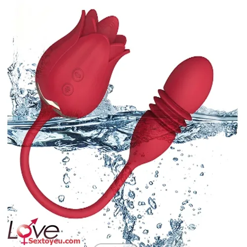 Rose Tongue Vibrator with Egg 25 Modes G-Spot Stimulation — photo 4