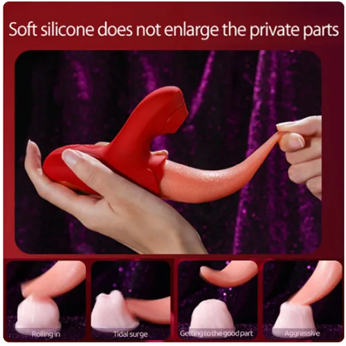 MS14K Soft Silicone Tongue Licking Nipple Stimulator — photo 2