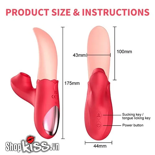 Rose Tongue Vibrator Clitoral Sucking Nipple Tease Intense Joy — photo 8