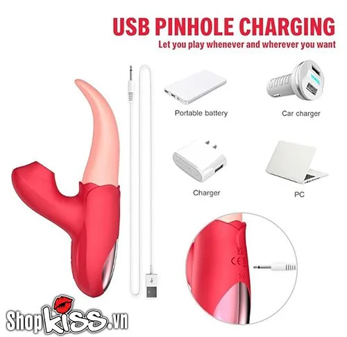 Rose Tongue Vibrator Clitoral Sucking Nipple Tease Intense Joy — photo 7