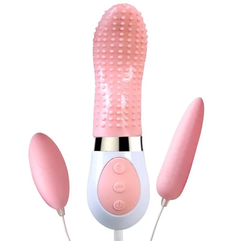 G-Spot Licking Tongue Vibrator 2 Eggs Intense Clitoral Play — photo 2