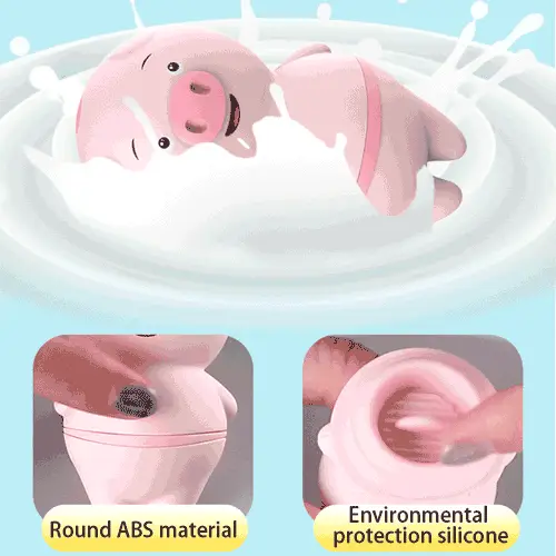 Pig-Shaped Quiet Vibrating Licking Tongue Female Toy — photo 5