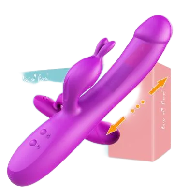 Luv n Fun Multifunctional Heated Thrusting Silicone Vibrator 19cm