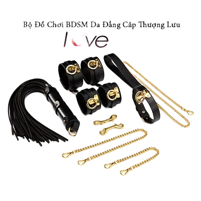 Luxury Leather BDSM Kit for Couples Sensual Bondage Play