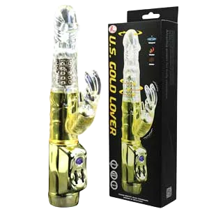 Luxury Metal Plated Vibrating Realistic Dildo Women