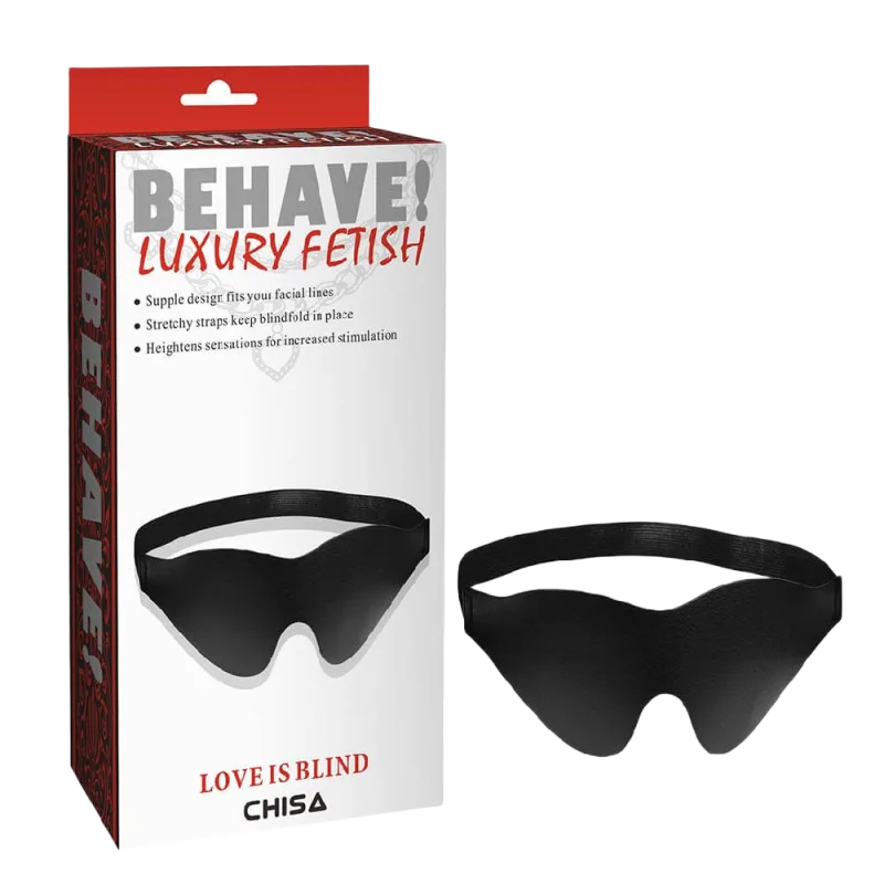 Luxury PU BDSM Blindfold Adjustable Strap Sensual