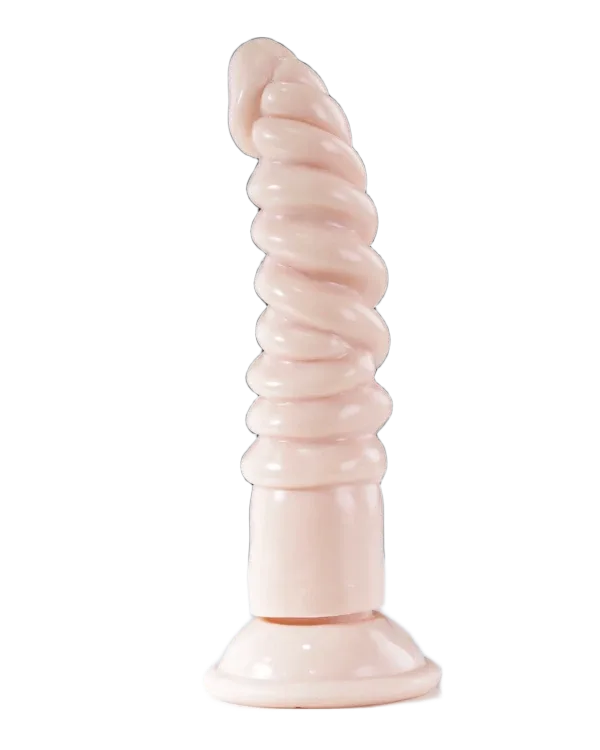 Magic Eyes Spiral Suction Silicone Dildo Strong Suction
