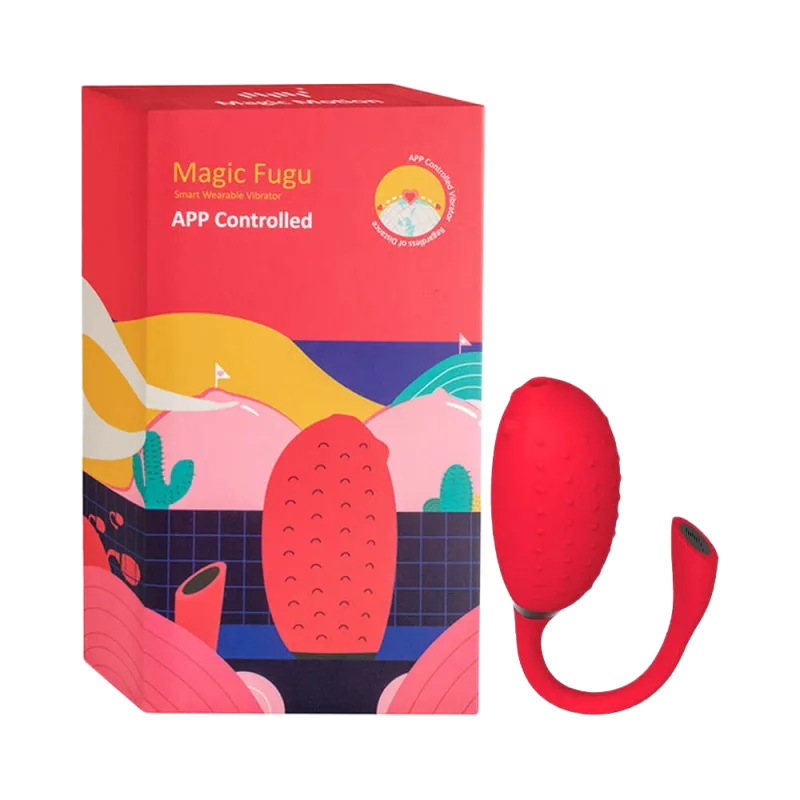 Magic Motion Fugu Red USB Rechargeable Silicone Vibrator