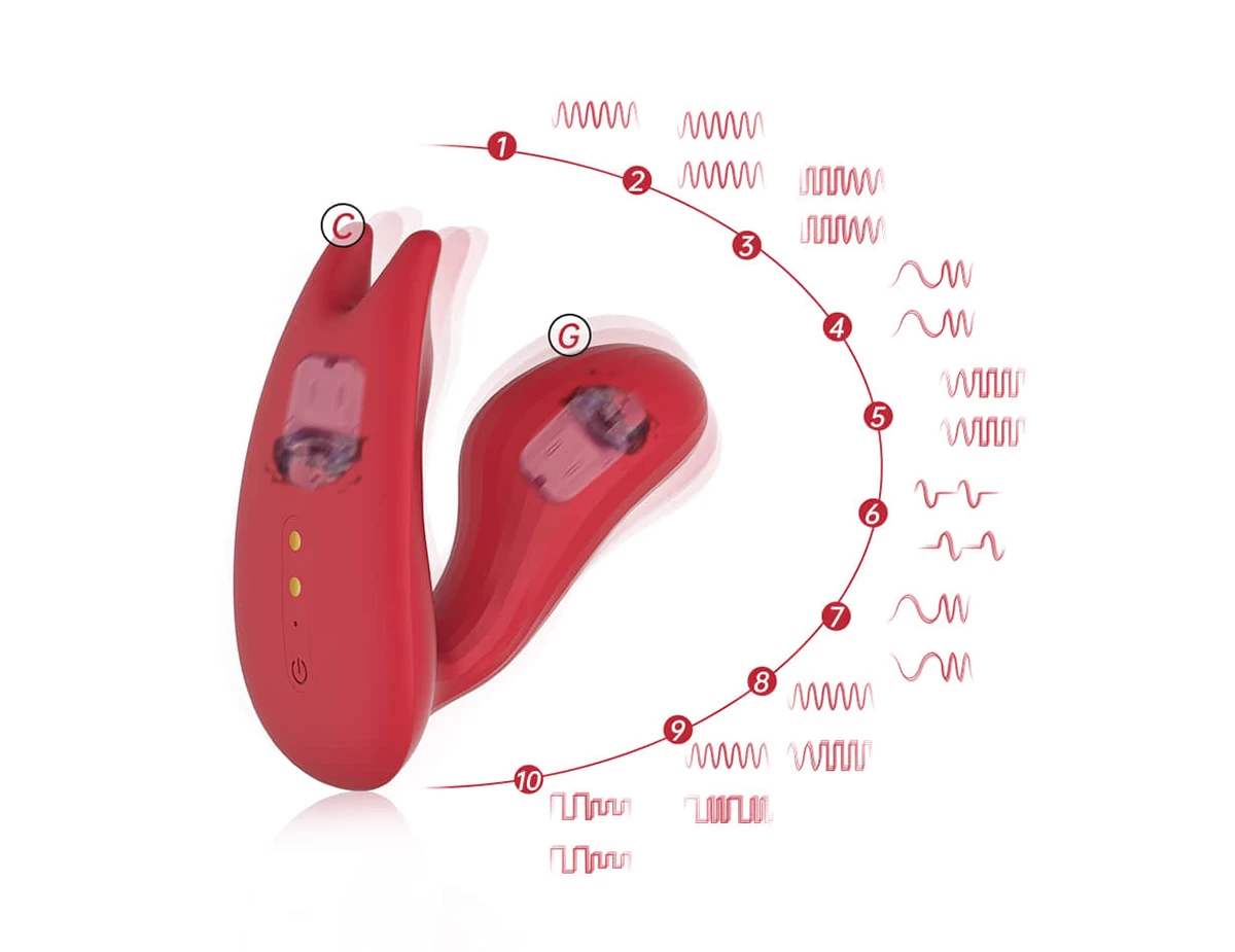Magic Umi Dual Motor Clitoral Vaginal Silicone Vibrator — photo 4