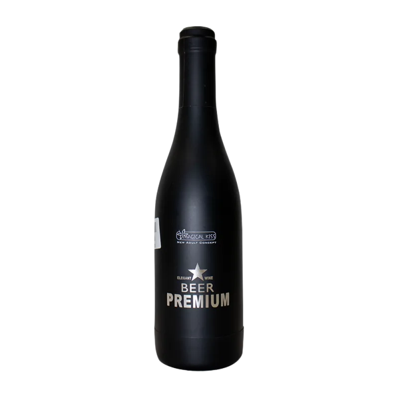 Magical Kiss Beer Premium Black Discreet Realistic Male Masturbator