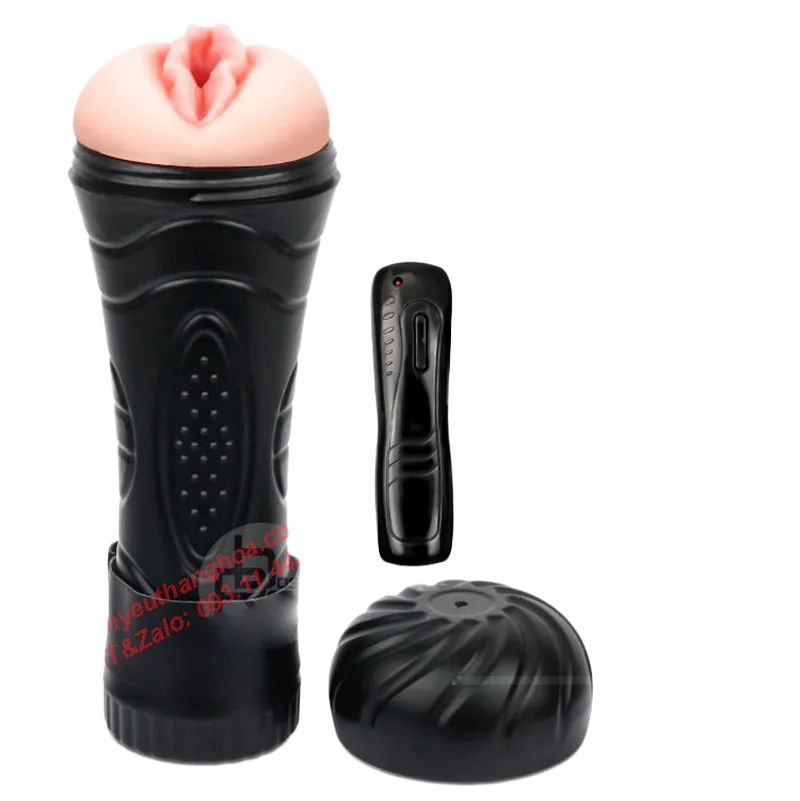 Magical Kiss Black Silicone Realistic Vagina Vibrating Toy