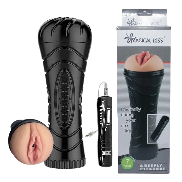 Magical Kiss Male Masturbator 7 Vibration Modes Safe