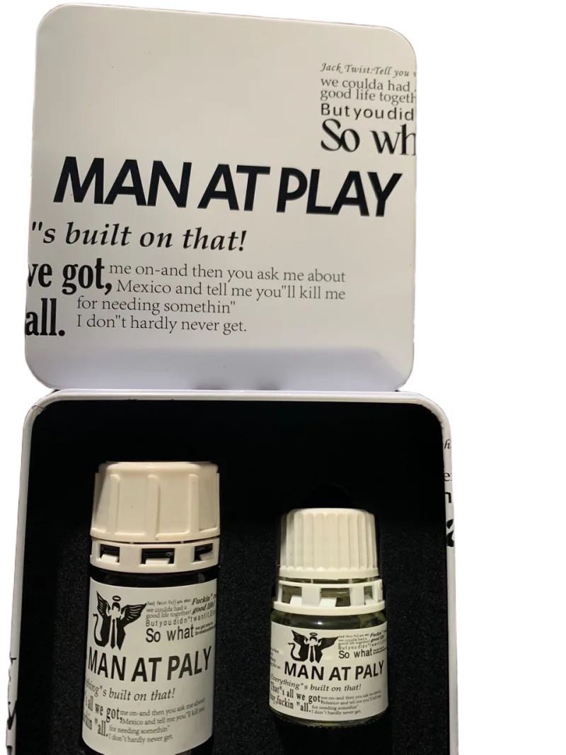 Man At Play 60ml White Popper Set Boost Arousal