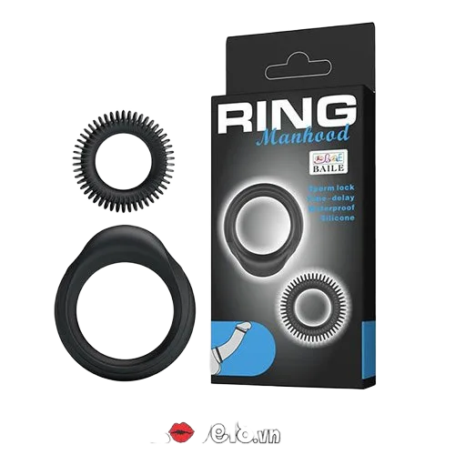 Manhood Cock Ring Delay Ejaculation Silicone Comfortable Fit