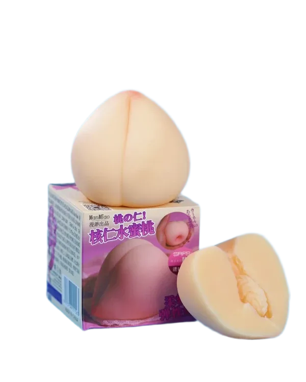 Manmiao Peach Shaped Soft Elastic Realistic Vagina Toy