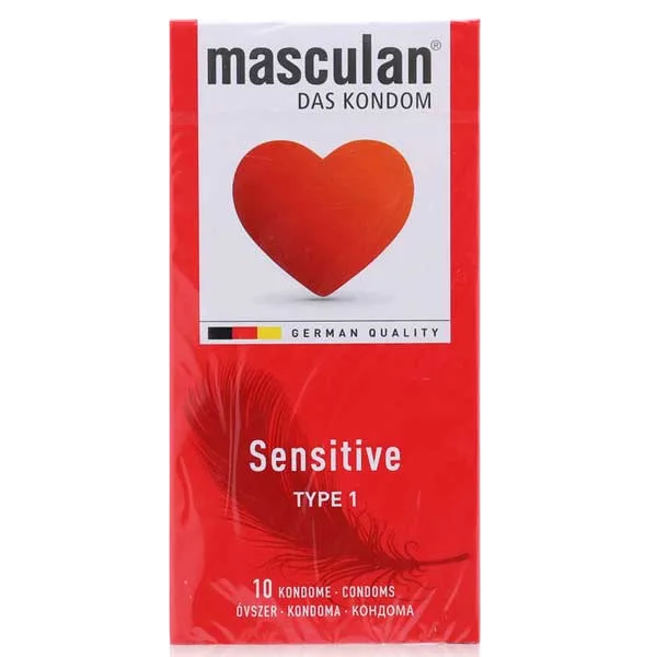 Masculan Sensitive Ultra-Thin Silk-Like Lubricated Condoms