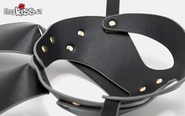 BDSM Leather Bunny Mask Bold Fetish Party Accessory — photo 4