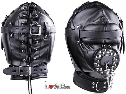 Premium BDSM Full Head Mask for Intense Sensory Play — photo 3