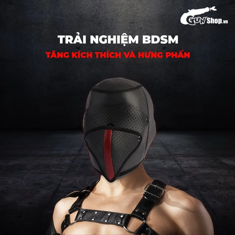 Chisa Sins Full-Face Bondage Hood Breathable PU BDSM Mask — photo 7
