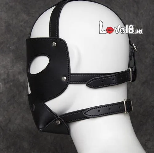 Skull Leather BDSM Mask Men Pain Play Fetish Accessory — photo 4