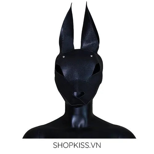 Black Rabbit BDSM Mask Cool Fetish Latex Headgear — photo 2