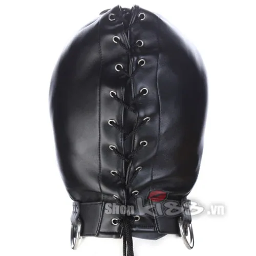 Black Demon Face Mask Zipper Mouth BDSM Accessory — photo 5