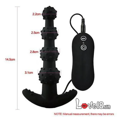 Anal beads soft silicone prostate massager gay toy 14.5cm — photo 3
