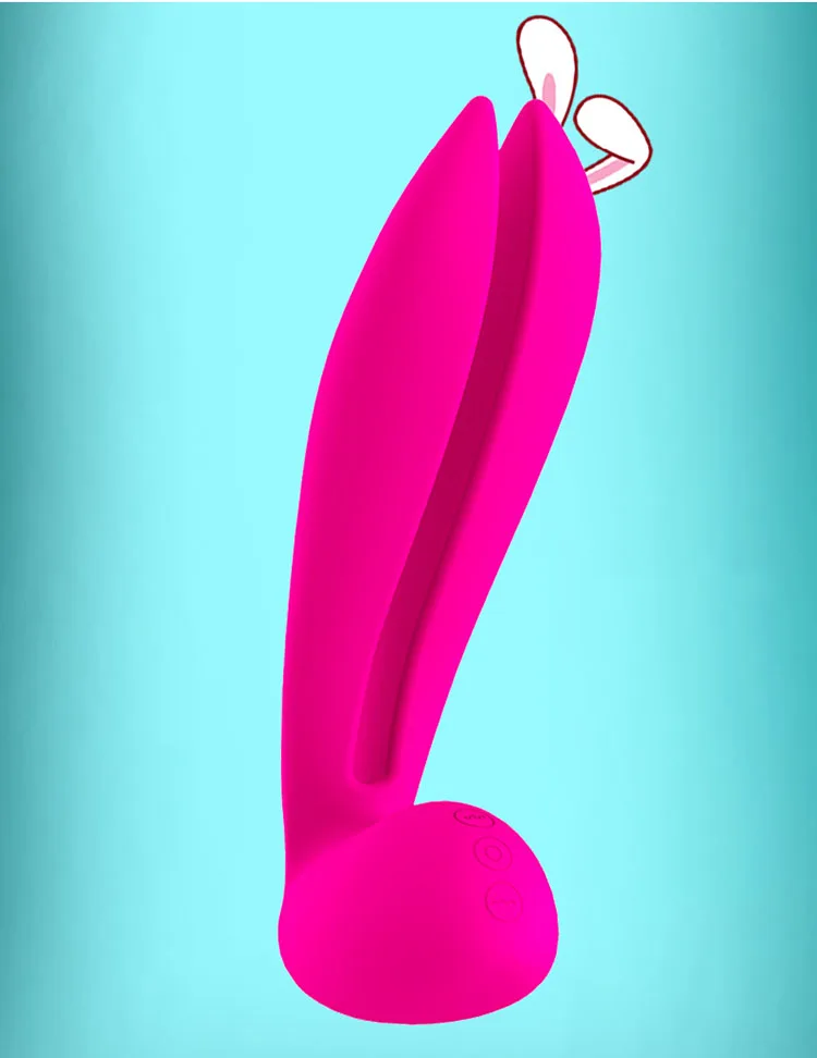 Rabbit Ear Multi-Point Vibrator Silicone ABS Safe Stimulator — photo 6