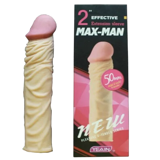 Max-Man Ribbed Silicone Penis Enlargement Sleeve